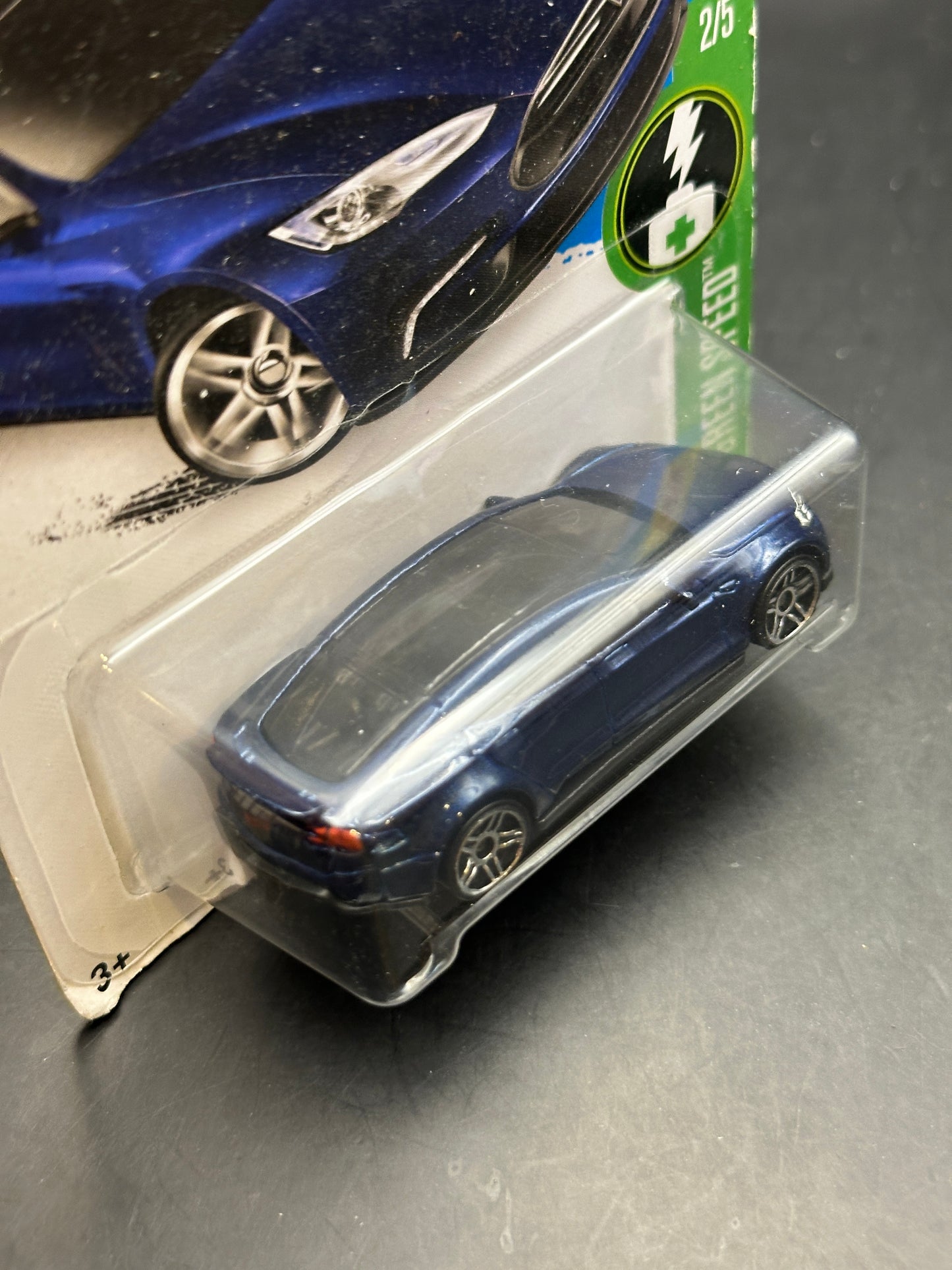 HOT WHEELS - TESLA MODEL S (2016) - HW GREEN SPEED 2/5