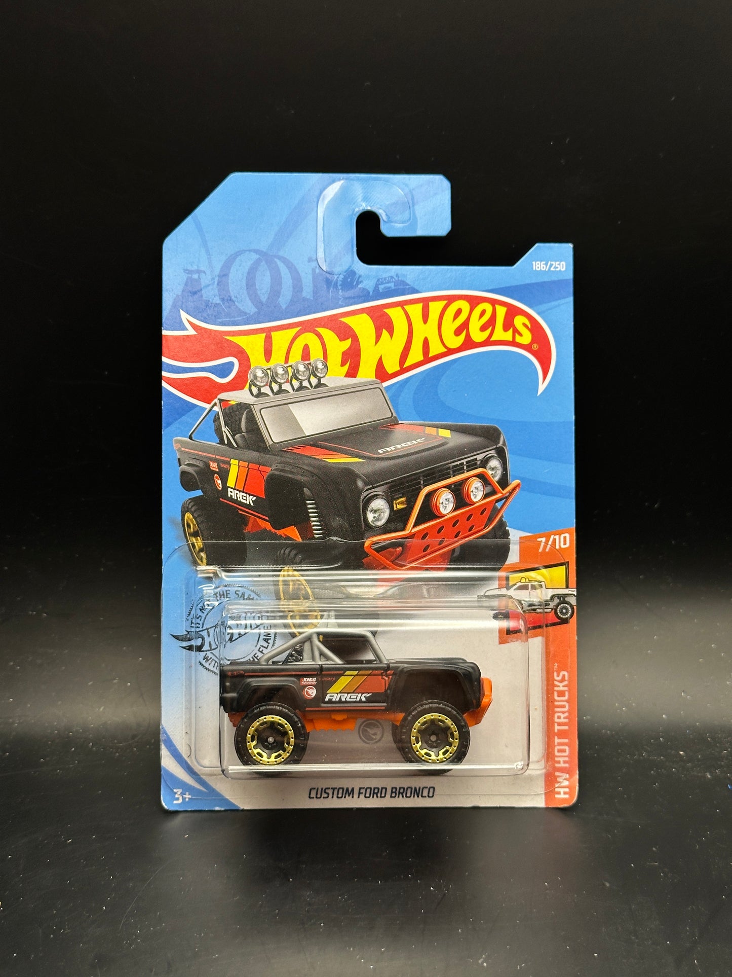 HOT WHEELS - CUSTOM BRONCO (2019) - TREASURE HUNT - HW HOT TRUCKS 7/10