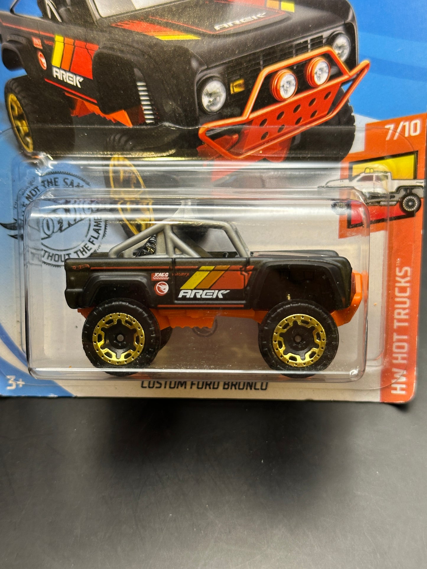HOT WHEELS - CUSTOM BRONCO (2019) - TREASURE HUNT - HW HOT TRUCKS 7/10