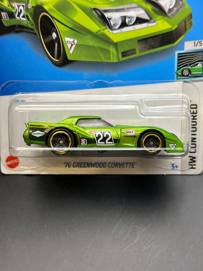 HOT WHEELS - 76 GREENWOOD CORVETTE (2022) - HW CONTOURED 1/5