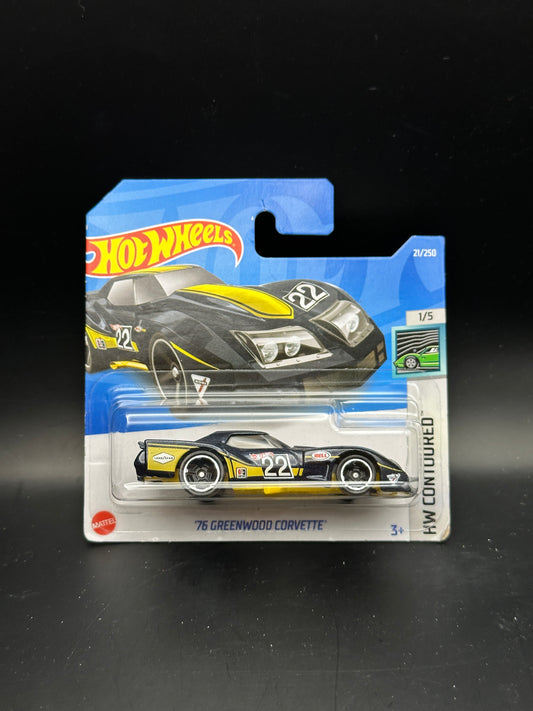 HOT WHEELS - 76 GREENWOOD CORVETTE (2022) - HW CONTOURED 1/5