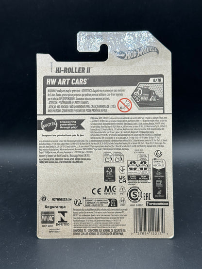 HOT WHEELS - HI-ROLLER II (2025) - HW ART CARS 6/10 - SUPER TREASURE HUNT