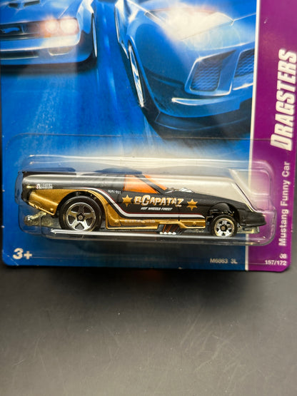 HOT WHEELS - MUSTANG FUNNY CAR (2008) - HW TEAM DRAG RACING 1/4
