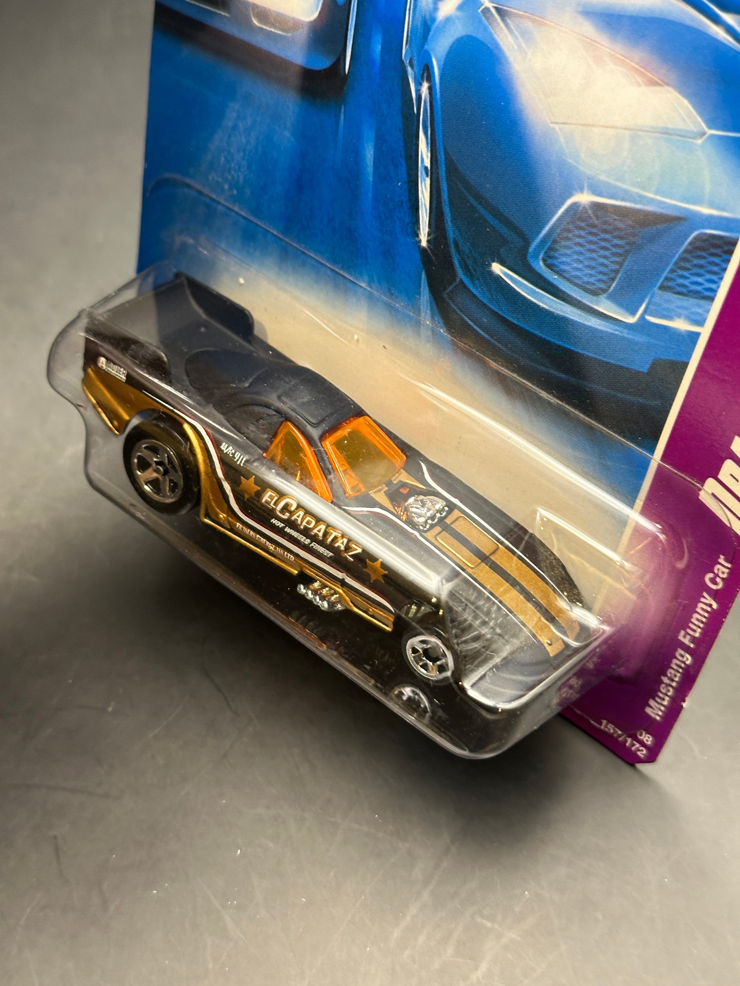 HOT WHEELS - MUSTANG FUNNY CAR (2008) - HW TEAM DRAG RACING 1/4