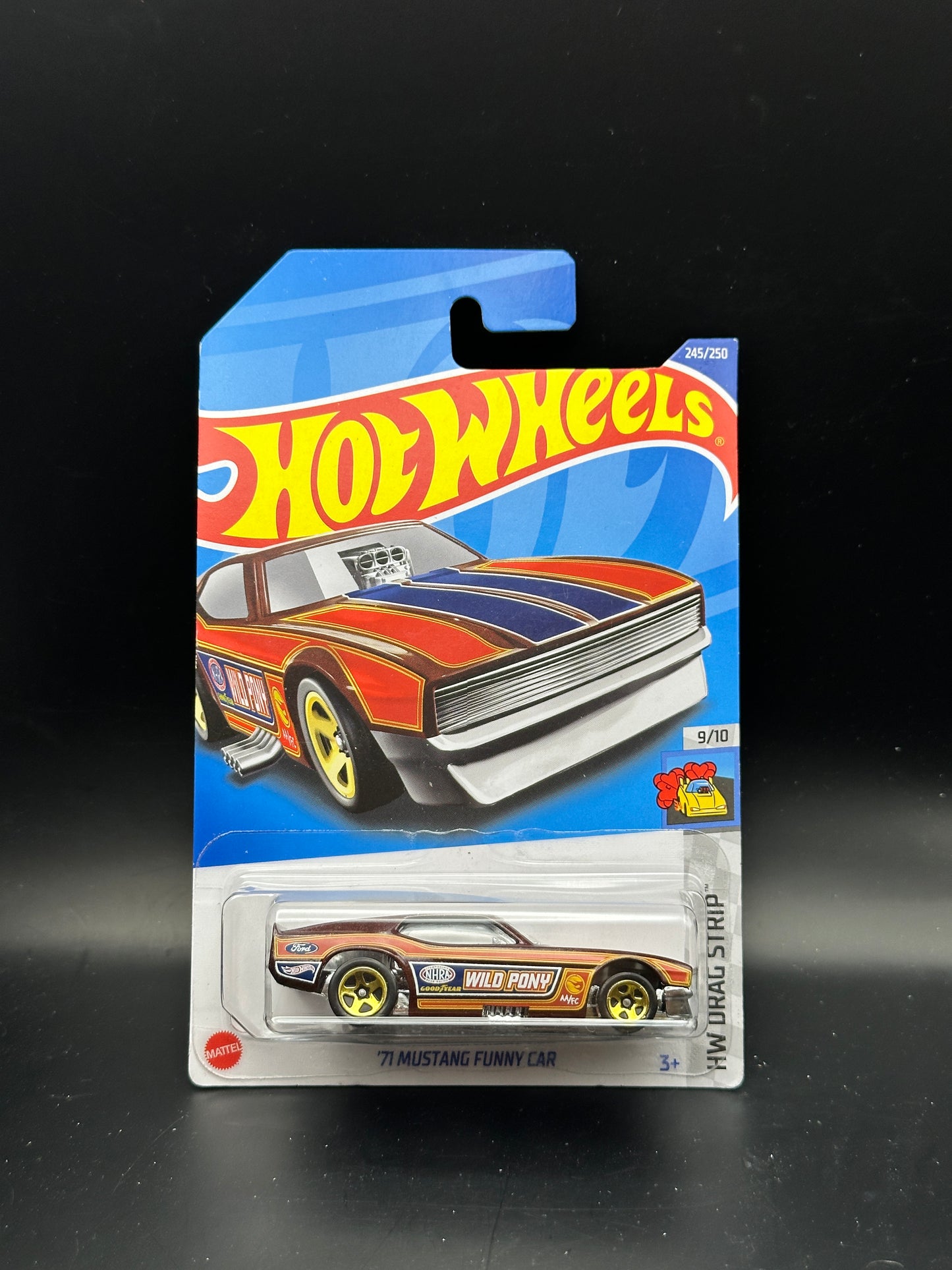 HOT WHEELS - 71 MUSTANG FUNNY CAR (2022) - TREASURE HUNT - HW DRAG STRIP 9/10