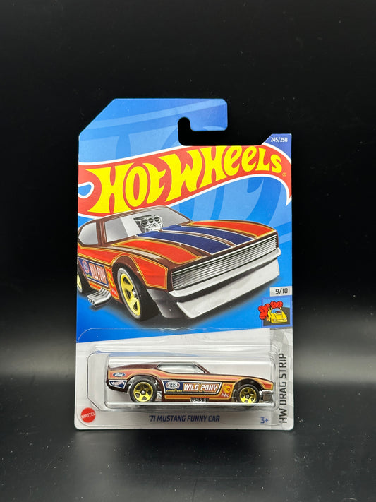 HOT WHEELS - 71 MUSTANG FUNNY CAR (2022) - TREASURE HUNT - HW DRAG STRIP 9/10