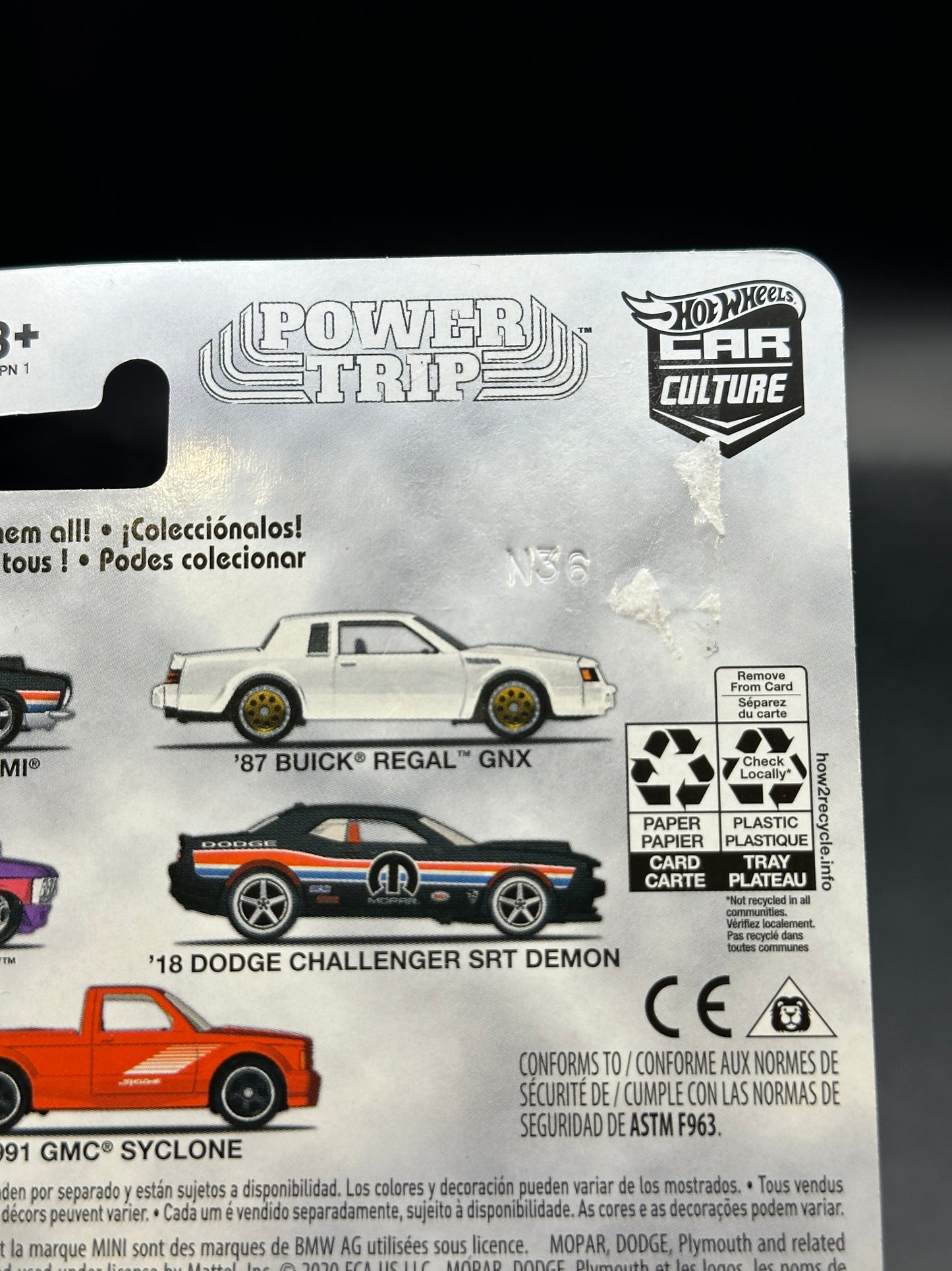 HOT WHEELS - 1991 GMC SYCLONE (2020) - CAR CULTURE - POWER TRIP 5/5