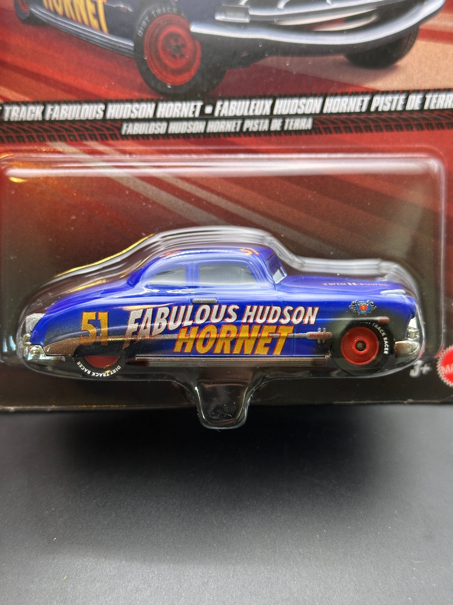 DISNEY PIXAR CARS - DIRT TRACK FABULOUS HUDSON HORNET - CARS - DIECAST