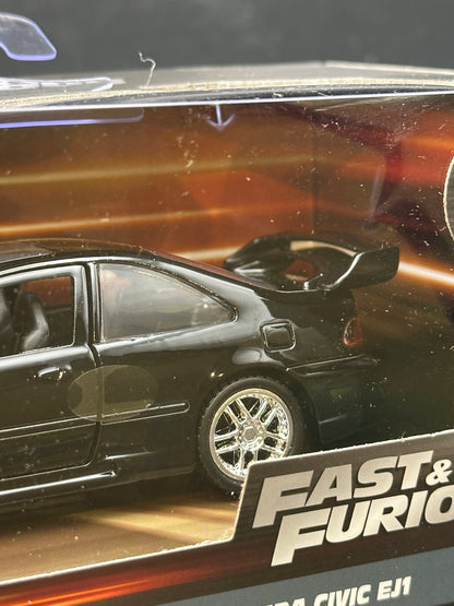 JADA DIECAST CARS - HEIST HONDA CIVIC EJ1 - FAST FURIOUS 1/32 SCALE