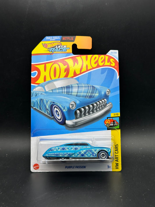 HOT WHEELS - PURPLE PASSION (2024) - TREASURE HUNT - HW ART CARS 7/10