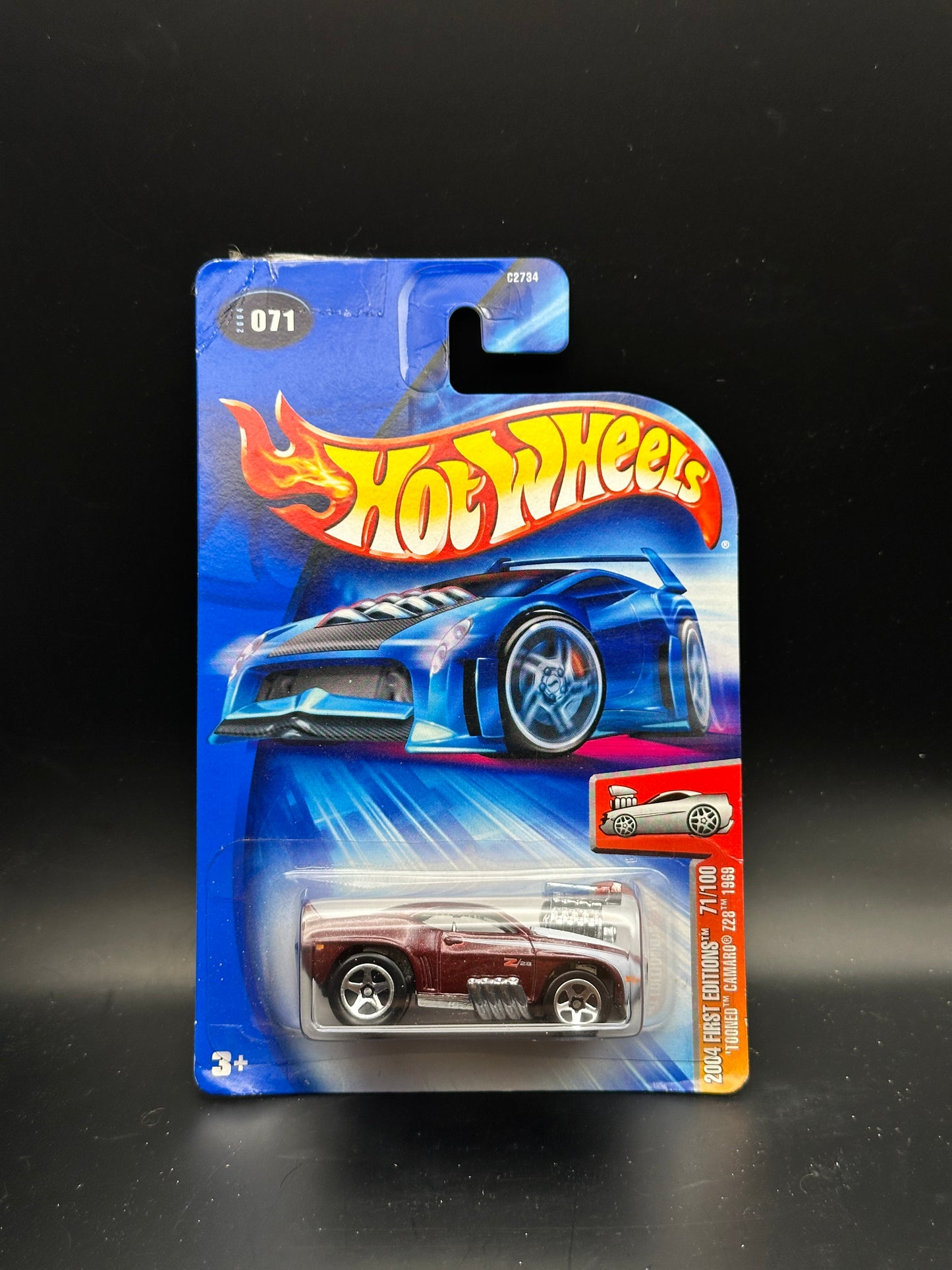 HOT WHEELS - TOONED 69 CAMARO Z28 (2004) - HW 2004 FIRST EDITIONS 71/100