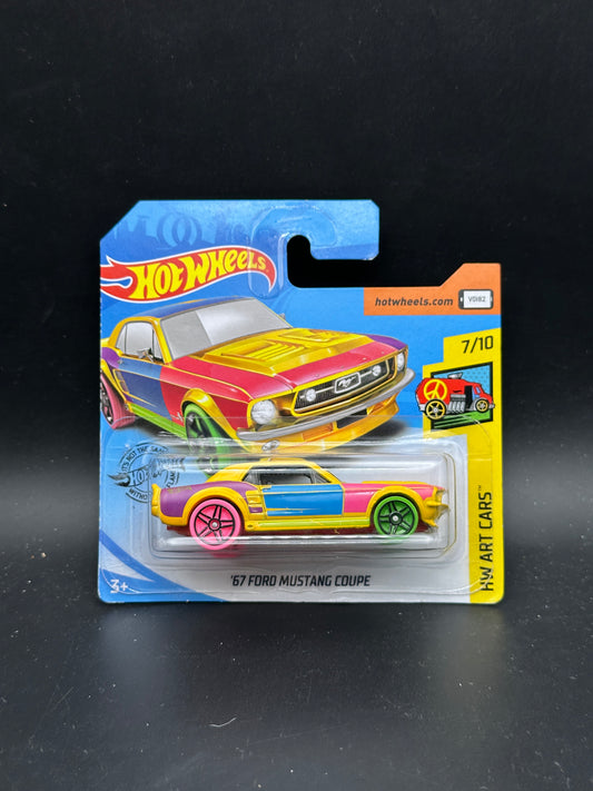 HOT WHEELS - 67 FORD MUSTANG COUPE (2019) - HW ART CARS 7/10