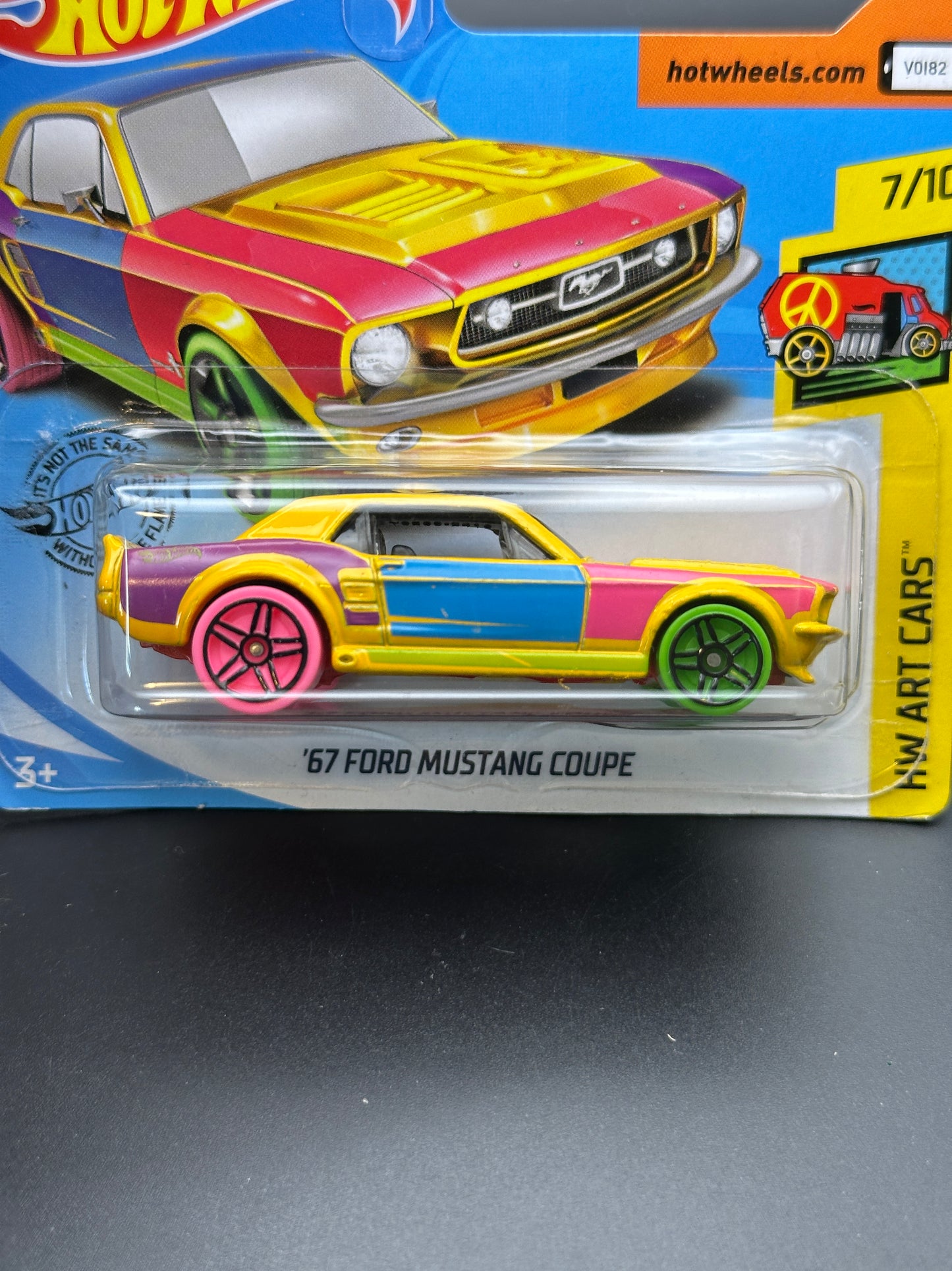 HOT WHEELS - 67 FORD MUSTANG COUPE (2019) - HW ART CARS 7/10