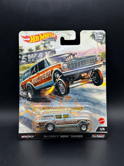 HOT WHEELS - 64 CHEVY NOVA GASSER (2022) - CAR CULTURE - DRAG STRIP DEMONS 3/5