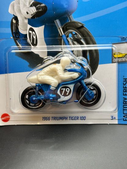 HOT WHEELS - 1966 TRIUMPH TIGER 100 (2024) - HW FACTORY FRESH 10/10