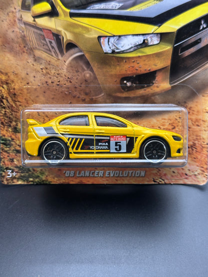 HOT WHEELS - 08 LANCER EVOLUTION (2019) - HW BACKROAD RALLY SERIES 2/6
