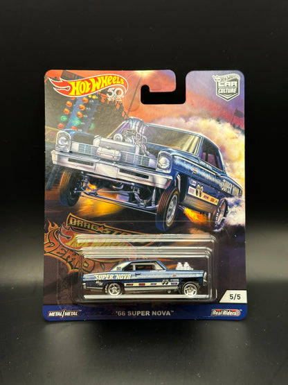 DAMAGED - HOT WHEELS - 66 SUPER NOVA (2018) - CAR CULTURE: DRAGSTRIP DEMONS 5/5