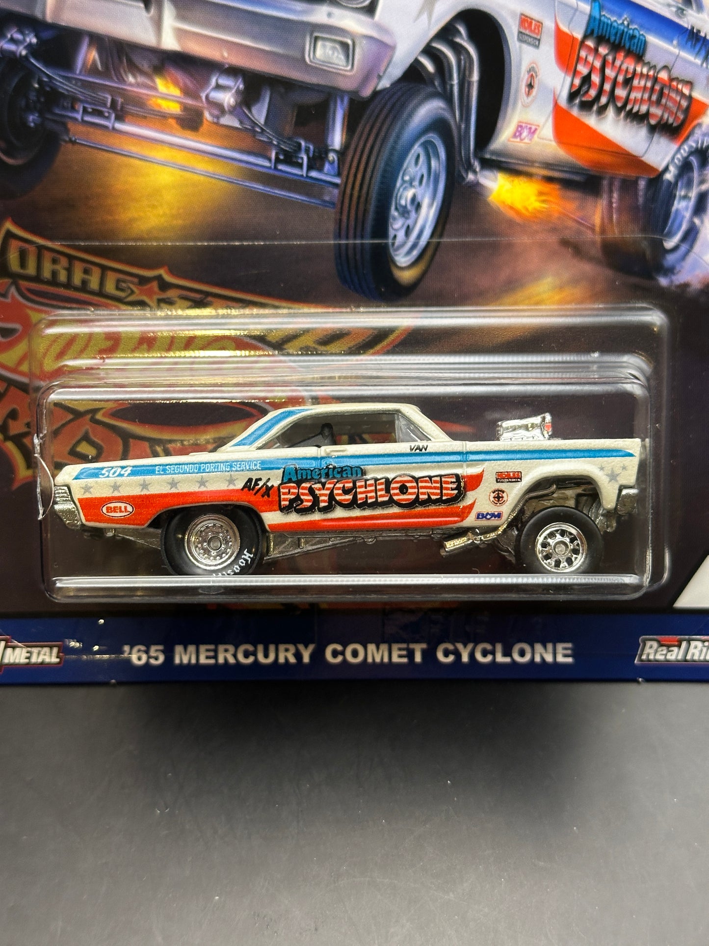 DAMAGED - HOT WHEELS - 65 MERCURY COMET CYCLONE (2018) - CAR CULTURE: DRAGSTRIP DEMONS 4/5