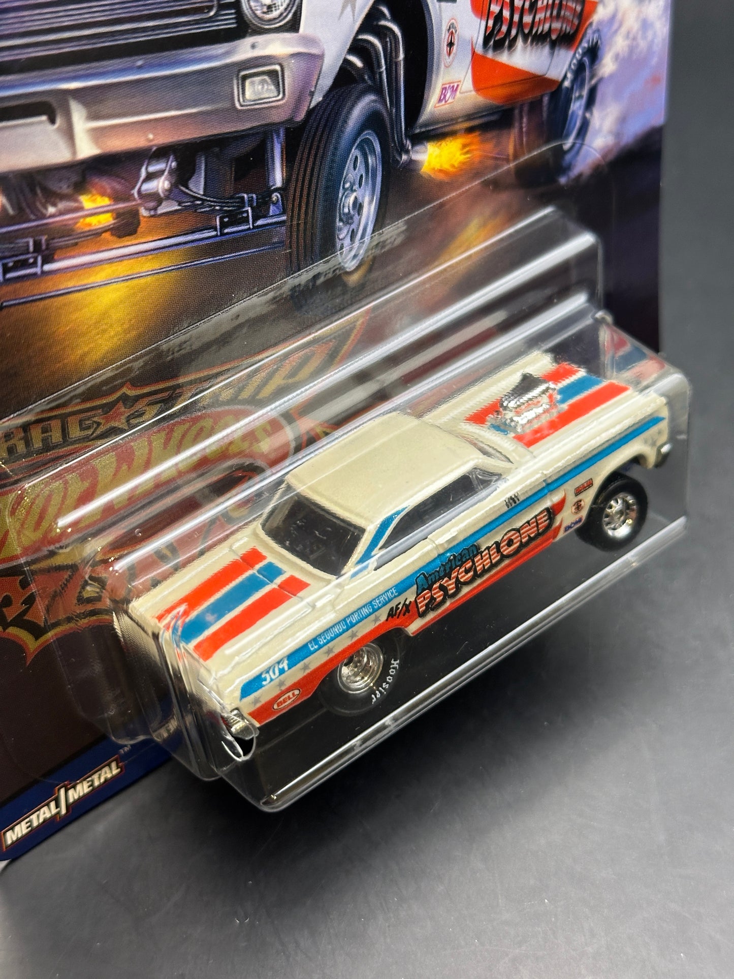 DAMAGED - HOT WHEELS - 65 MERCURY COMET CYCLONE (2018) - CAR CULTURE: DRAGSTRIP DEMONS 4/5