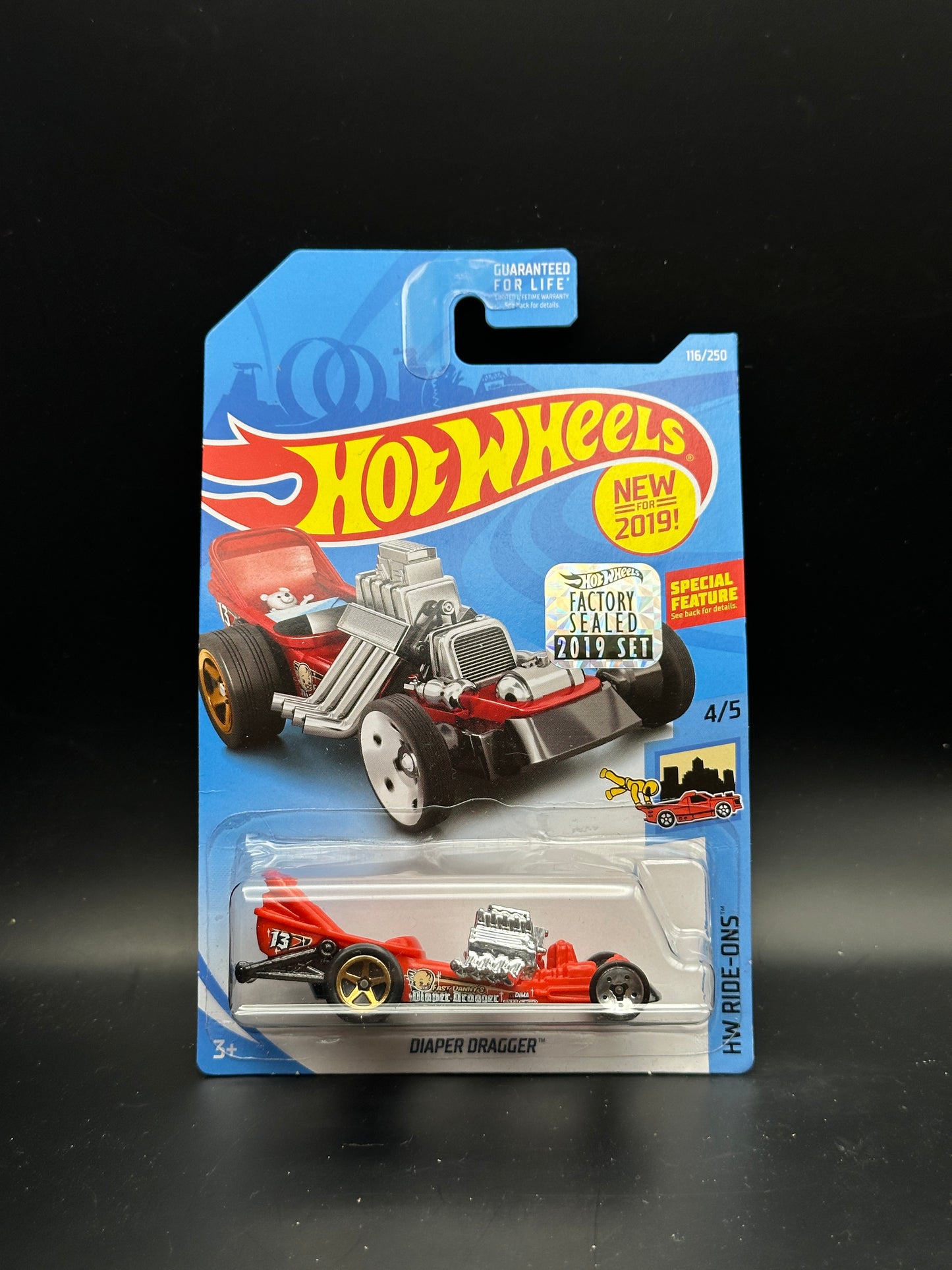 HOT WHEELS - DIAPER DRAGGER (2019) - HW RIDE ONS 4/5