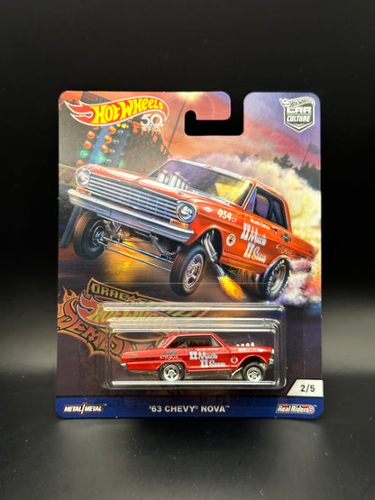 HOT WHEELS - 63 CHEVY NOVA (2018) - CAR CULTURE: DRAGSTRIP DEMONS 2/5