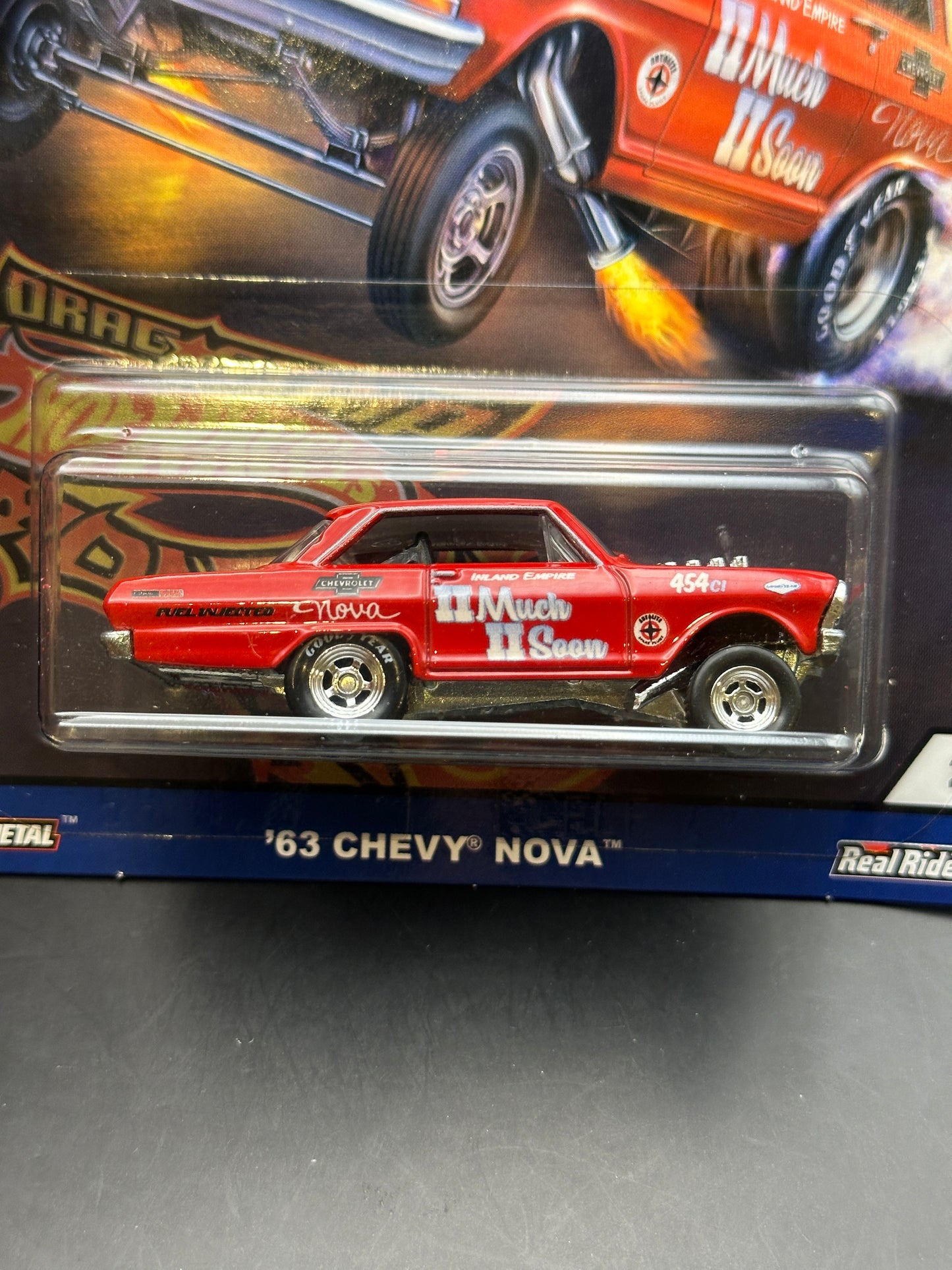 HOT WHEELS - 63 CHEVY NOVA (2018) - CAR CULTURE: DRAGSTRIP DEMONS 2/5