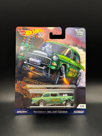 HOT WHEELS - 55 CHEVY BEL AIR GASSER (2018) - CAR CULTURE: DRAGSTRIP DEMONS 1/5