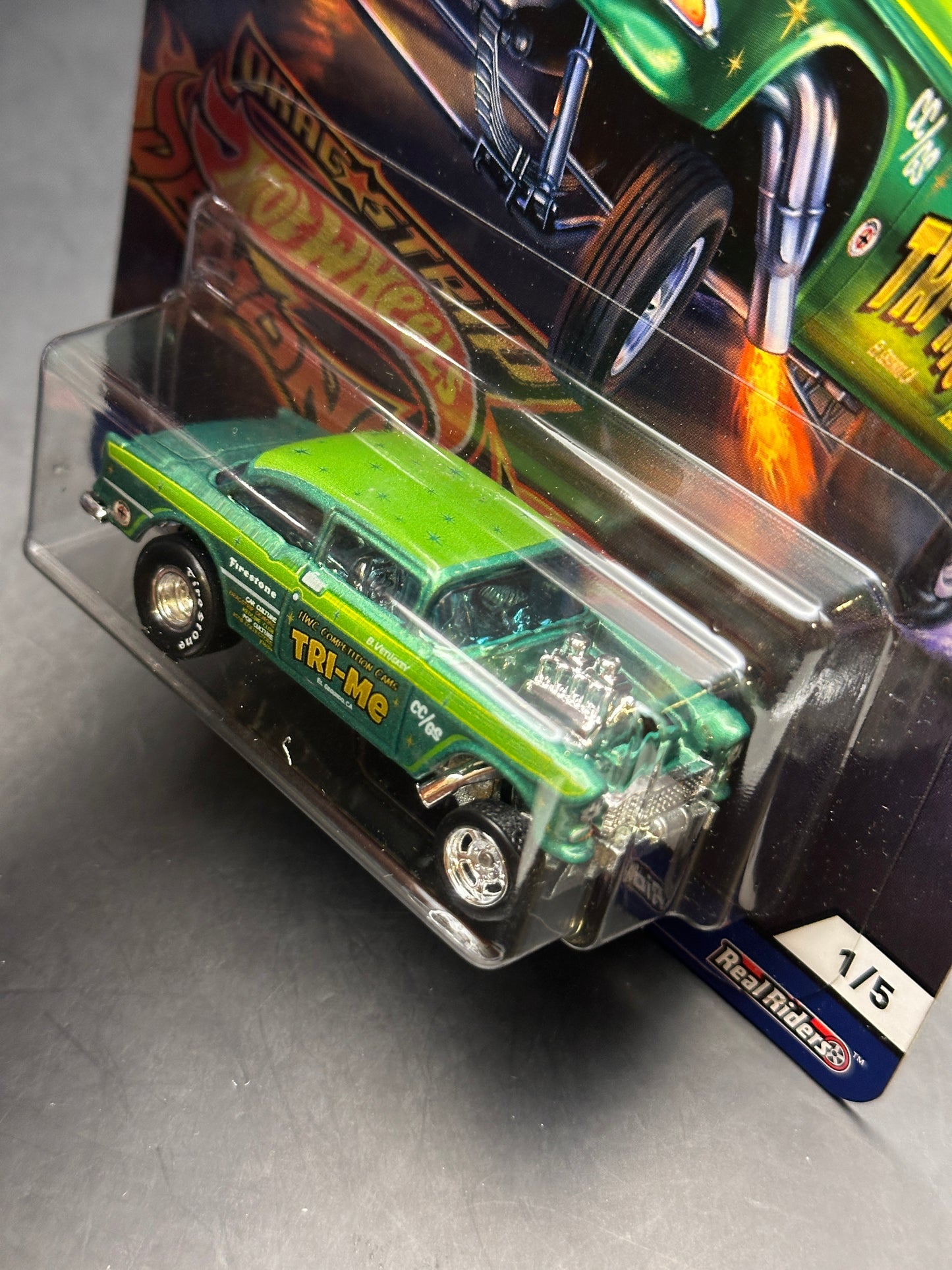 HOT WHEELS - 55 CHEVY BEL AIR GASSER (2018) - CAR CULTURE: DRAGSTRIP DEMONS 1/5