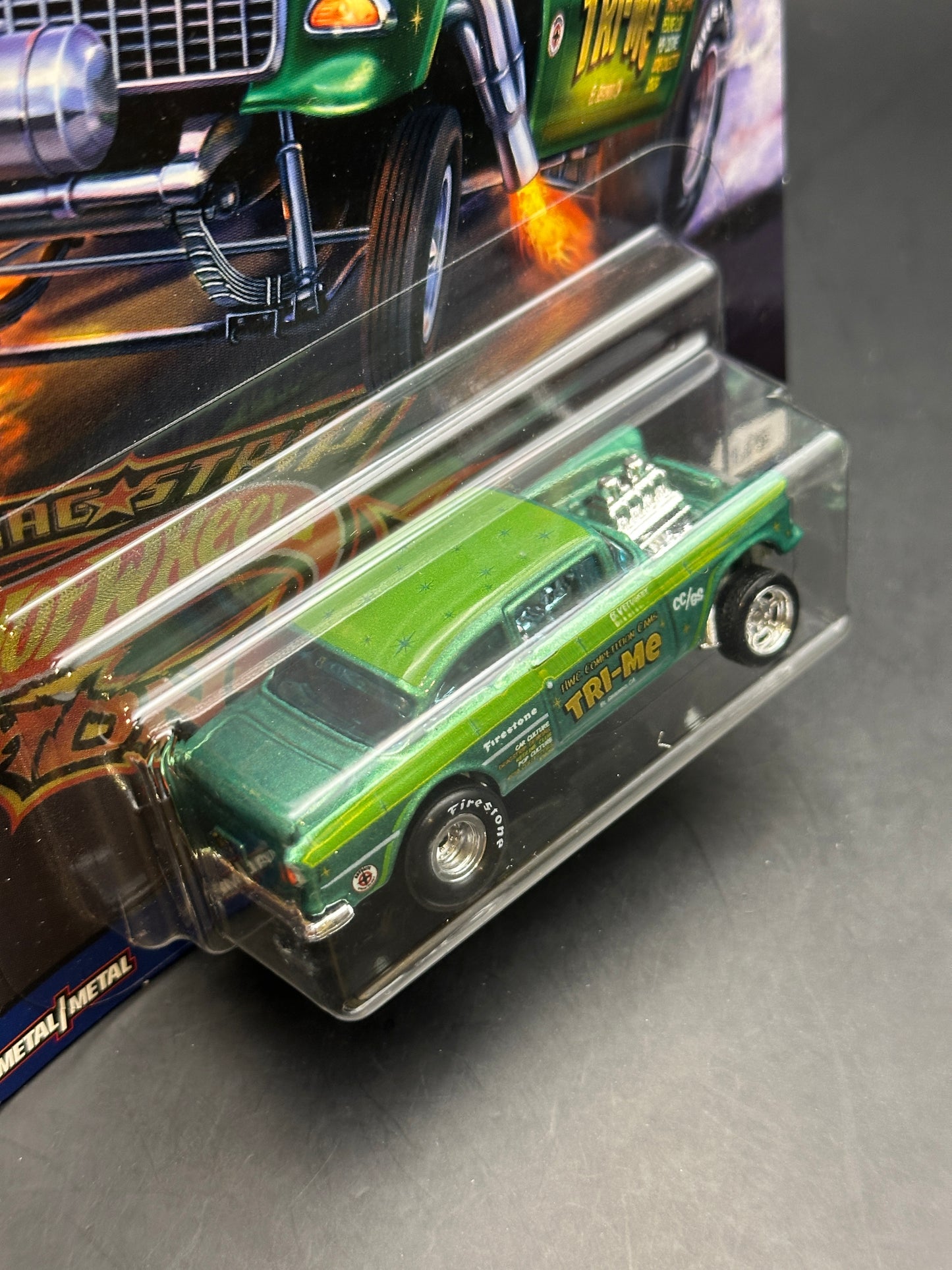 HOT WHEELS - 55 CHEVY BEL AIR GASSER (2018) - CAR CULTURE: DRAGSTRIP DEMONS 1/5
