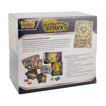 POKEMON TCG - SURGING SPARKS ELITE TRAINER BOX - POKEMON SCARLET AND VIOLET