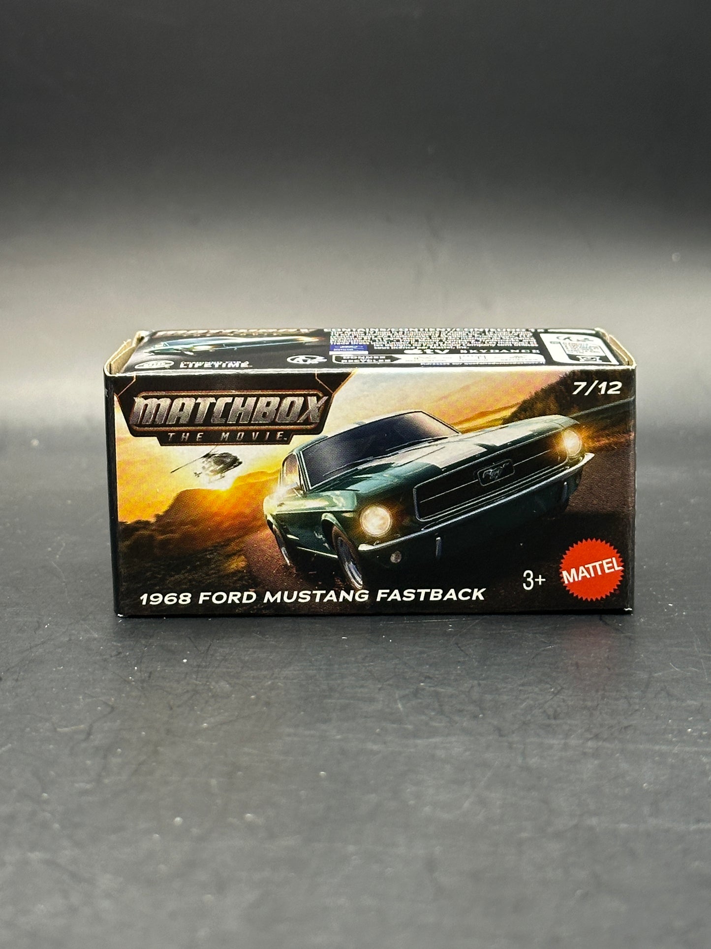 MATCHBOX THE MOVIE - 1968 FORD MUSTANG FASTBACK - 7/12 - DIECAST