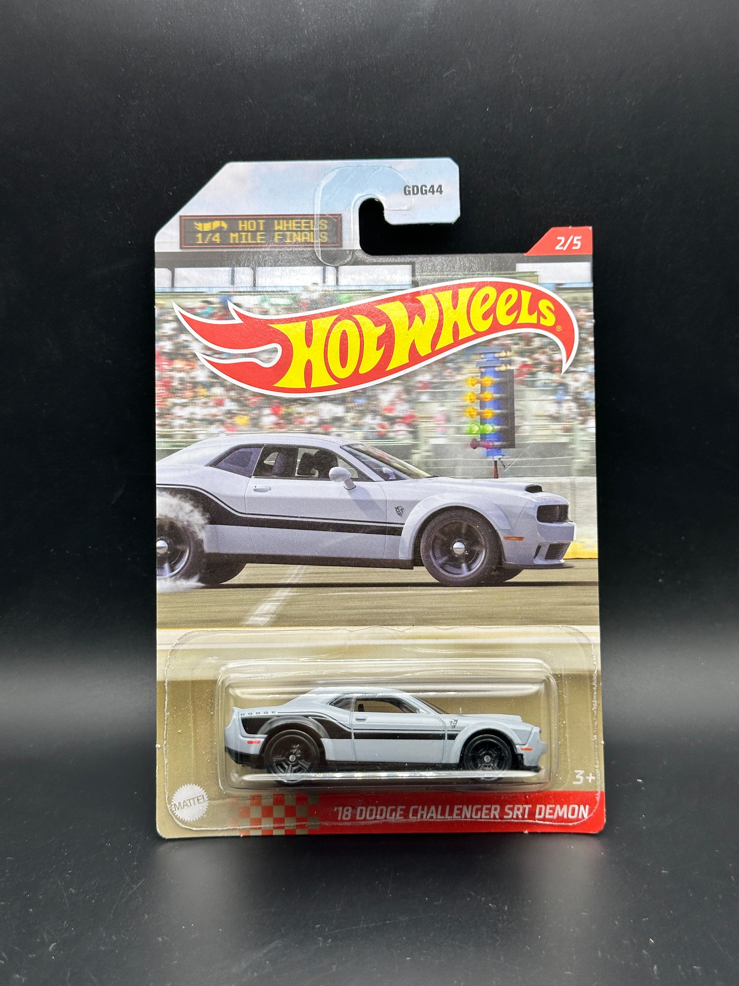 ホットウィール DODGE CHALLENGER SRT DEMON HOT WHEELS - 18 DODGE CHALLENGER SRT DEMON (2021) - 1/4 MILE SERIES 2/