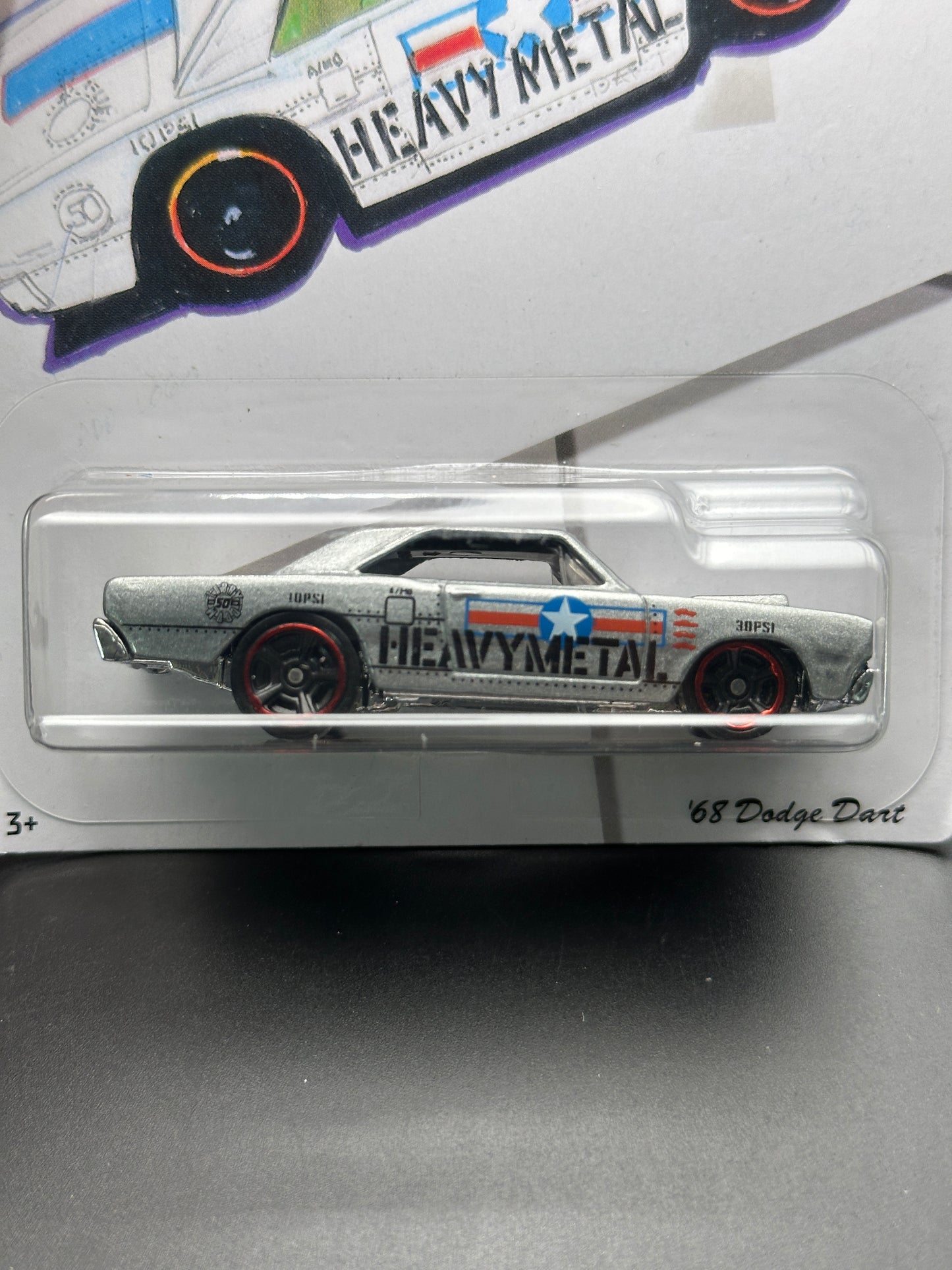 HOT WHEELS - 68 DODGE DART (2019) - LARRY WOOD ANNIVERSARY SERIES 8/10