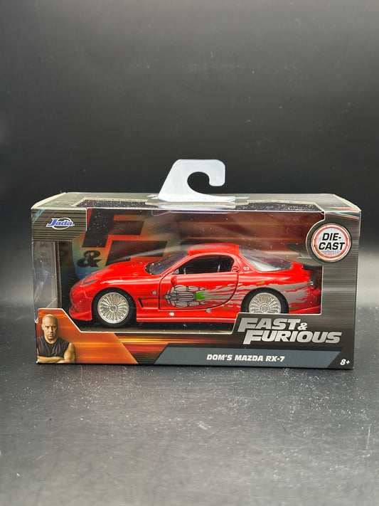 JADA DIECAST CARS - DOMS MAZDA RX7 - FAST FURIOUS 1/32 SCALE