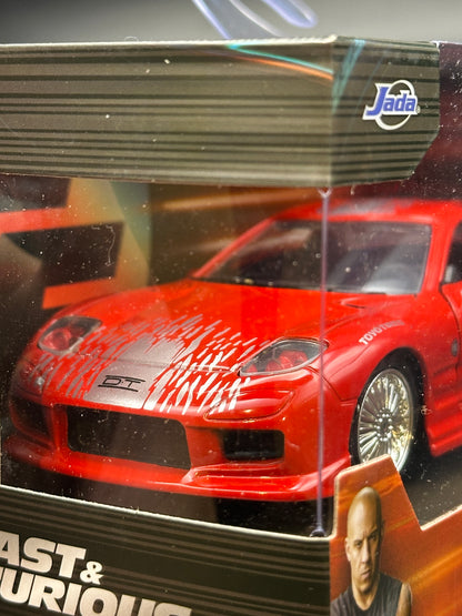 JADA DIECAST CARS - DOMS MAZDA RX7 - FAST FURIOUS 1/32 SCALE