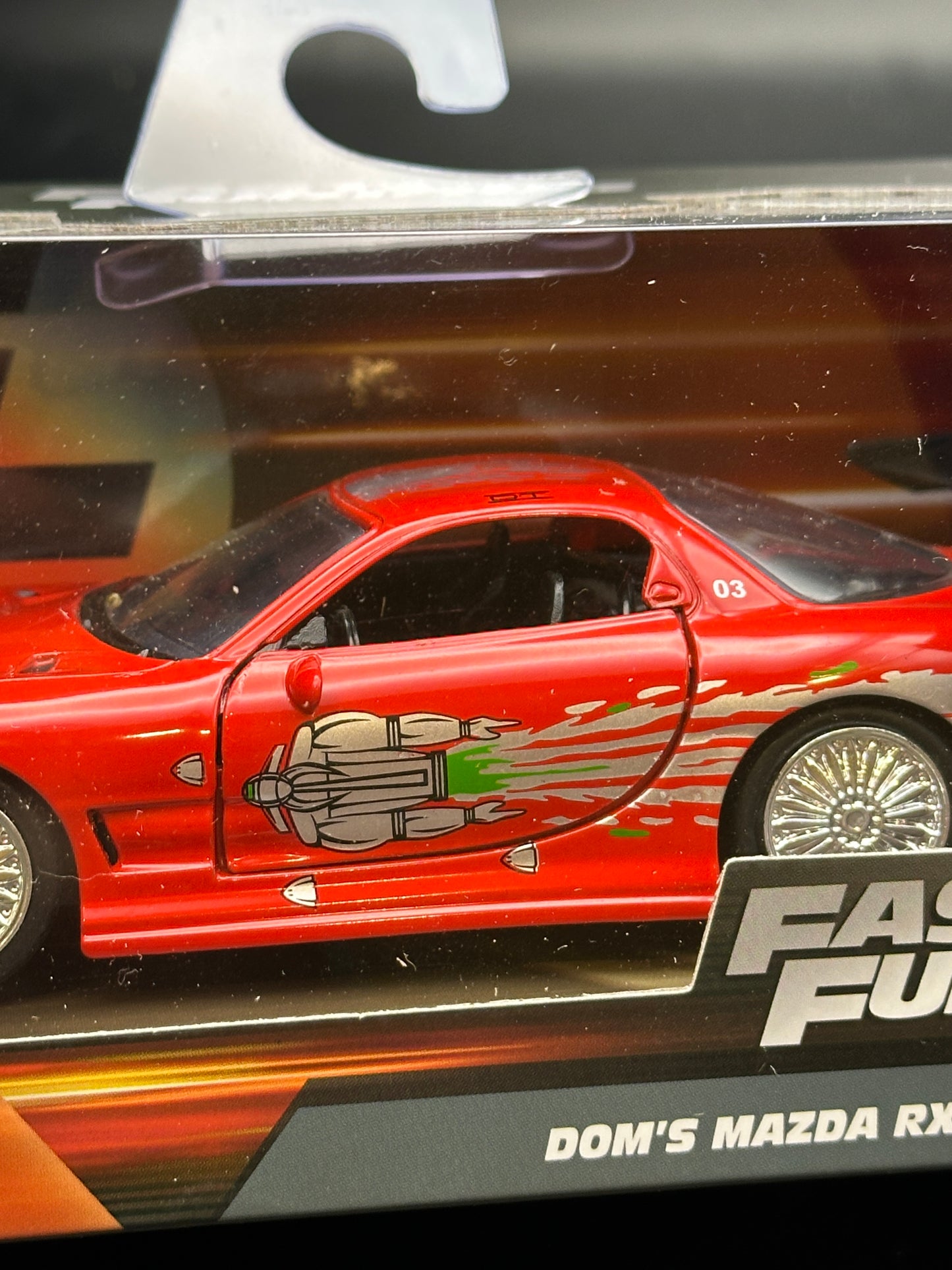 JADA DIECAST CARS - DOMS MAZDA RX7 - FAST FURIOUS 1/32 SCALE
