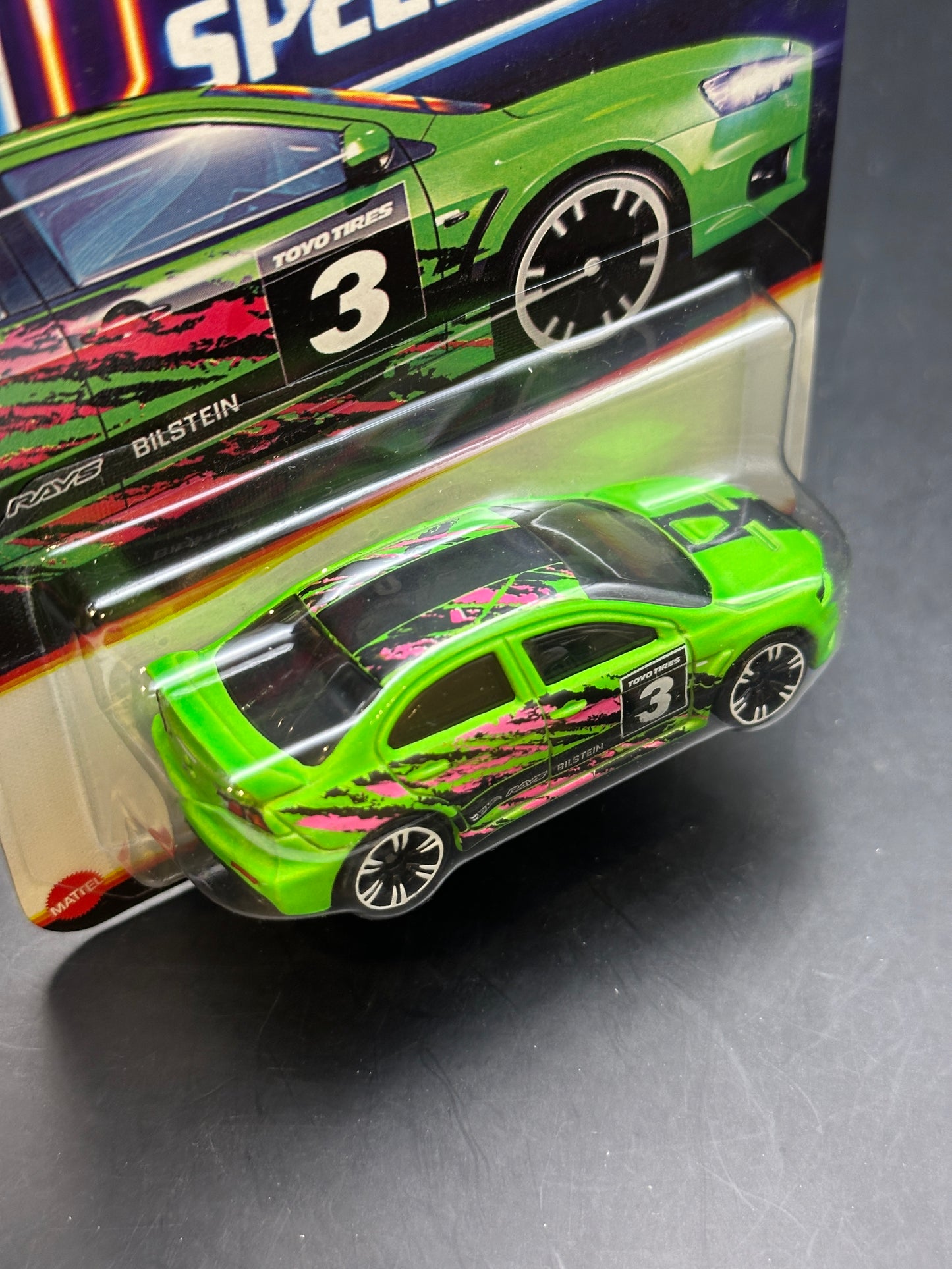 HOT WHEELS - 2008 LANCER EVOLUTION (2025) - NEON SPEEDERS SERIES 3/8