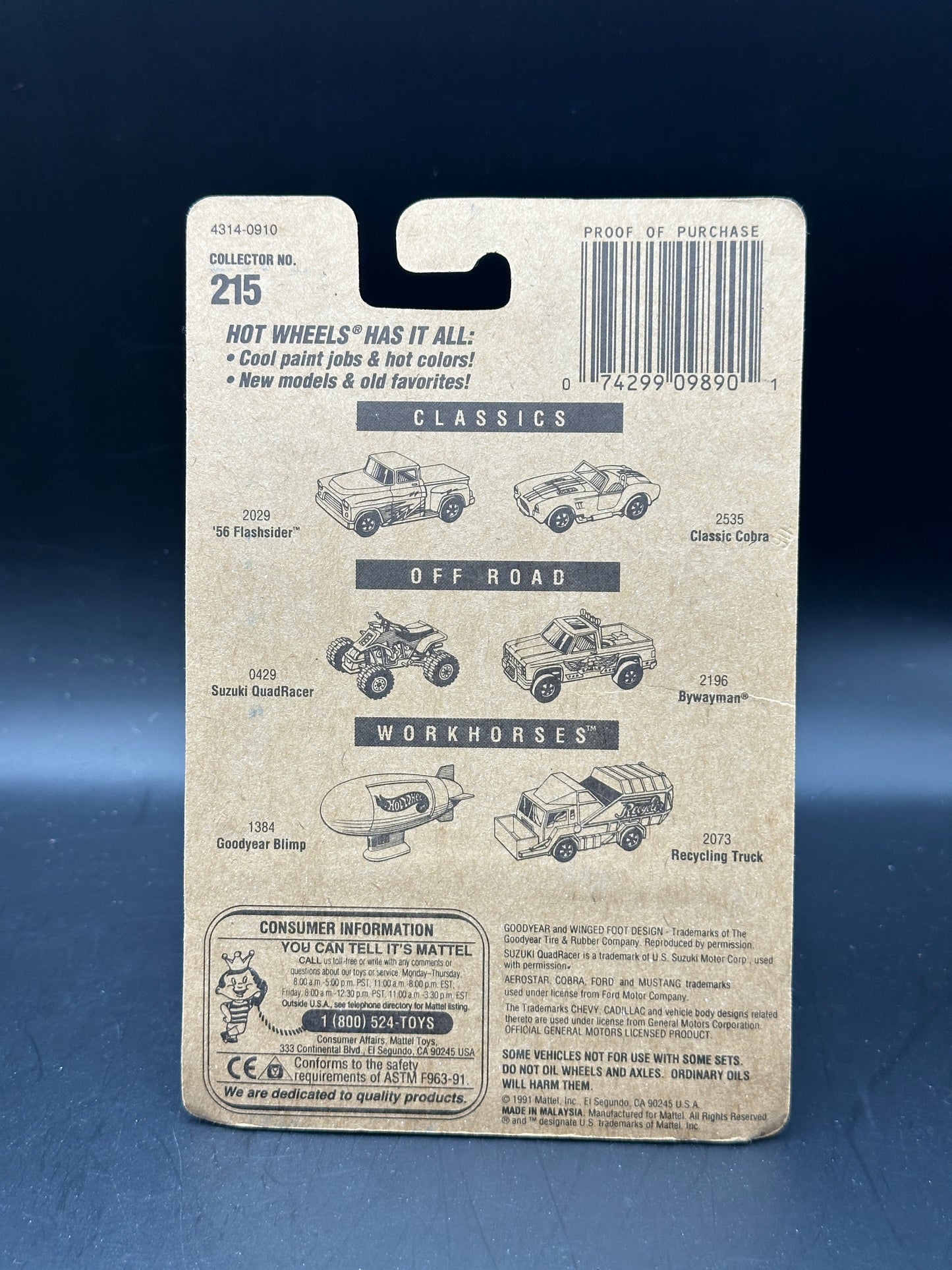 HOT WHEELS - AUBURN 852 (1998) - HW COLLECTOR NO. 215