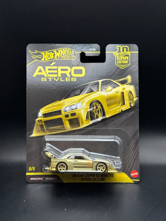 HOT WHEELS - LB-ER34 SUPER SILHOUETTE NISSAN SKYLINE (2026) - CAR CULTURE - AERO STYLE 0/5 - CHASE
