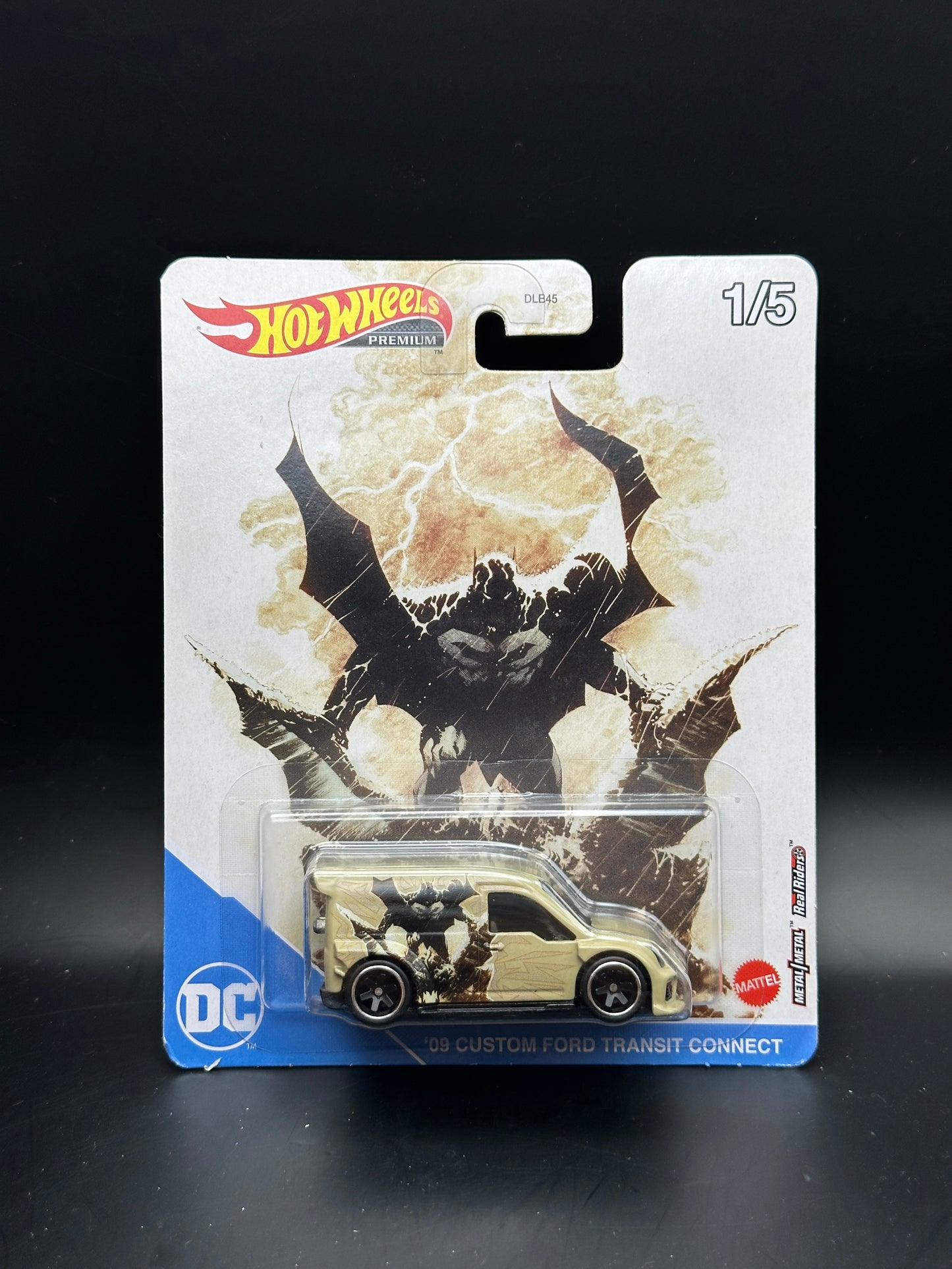HOT WHEELS - 09 CUSTOM FORD TRANSIT CONNECT (2022) - BATMAN - POP CULTURE 1/5