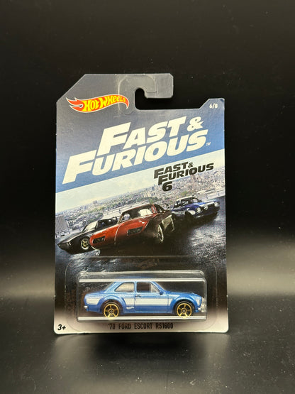HOTWHEELS - 70 FORD ESCORT RS1600 (2017) - FAST AND FURIOUS 6/8