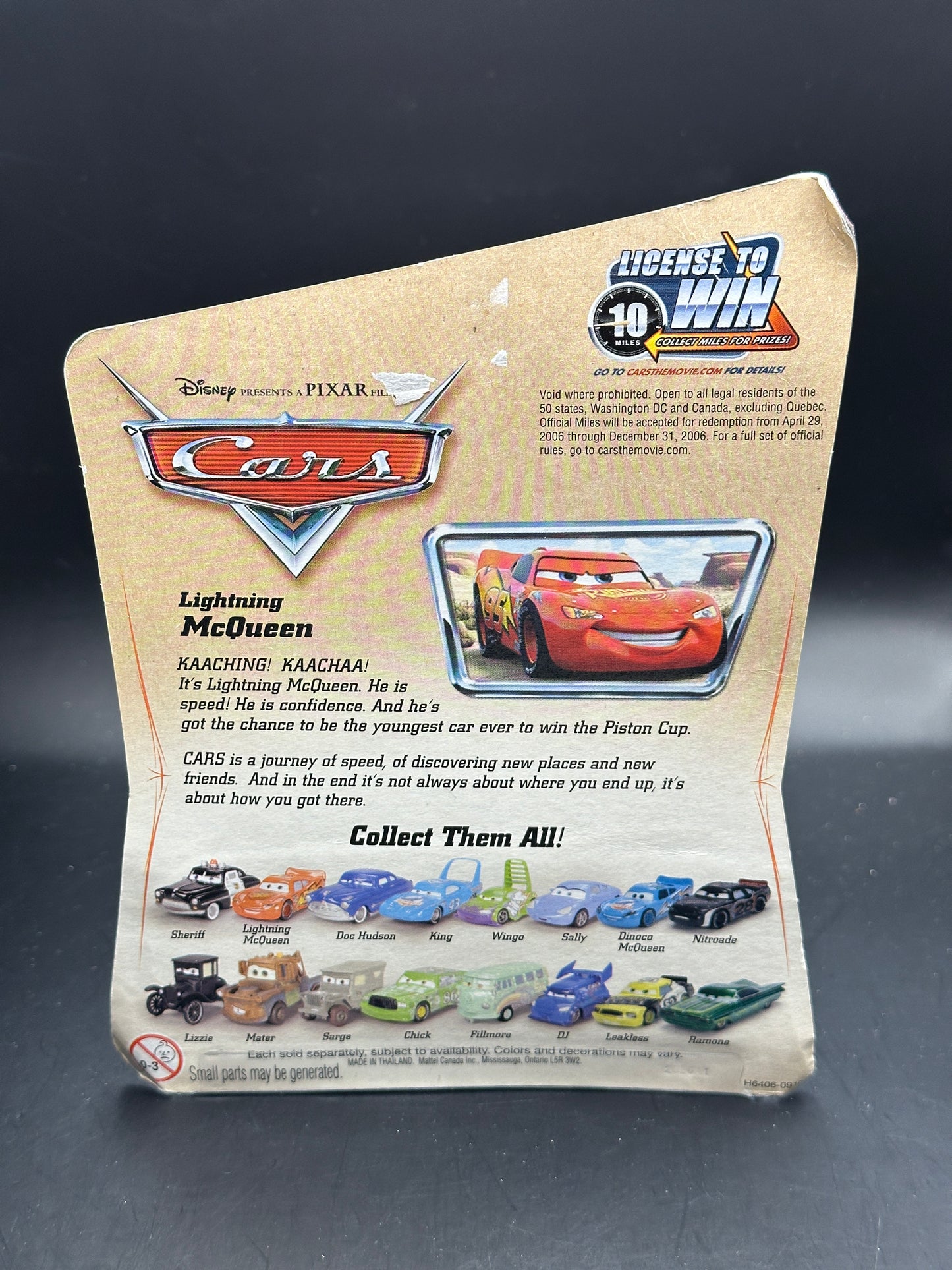 DISNEY PIXAR CARS - LIGHTNING MCQUEEN (2005) - DIECAST