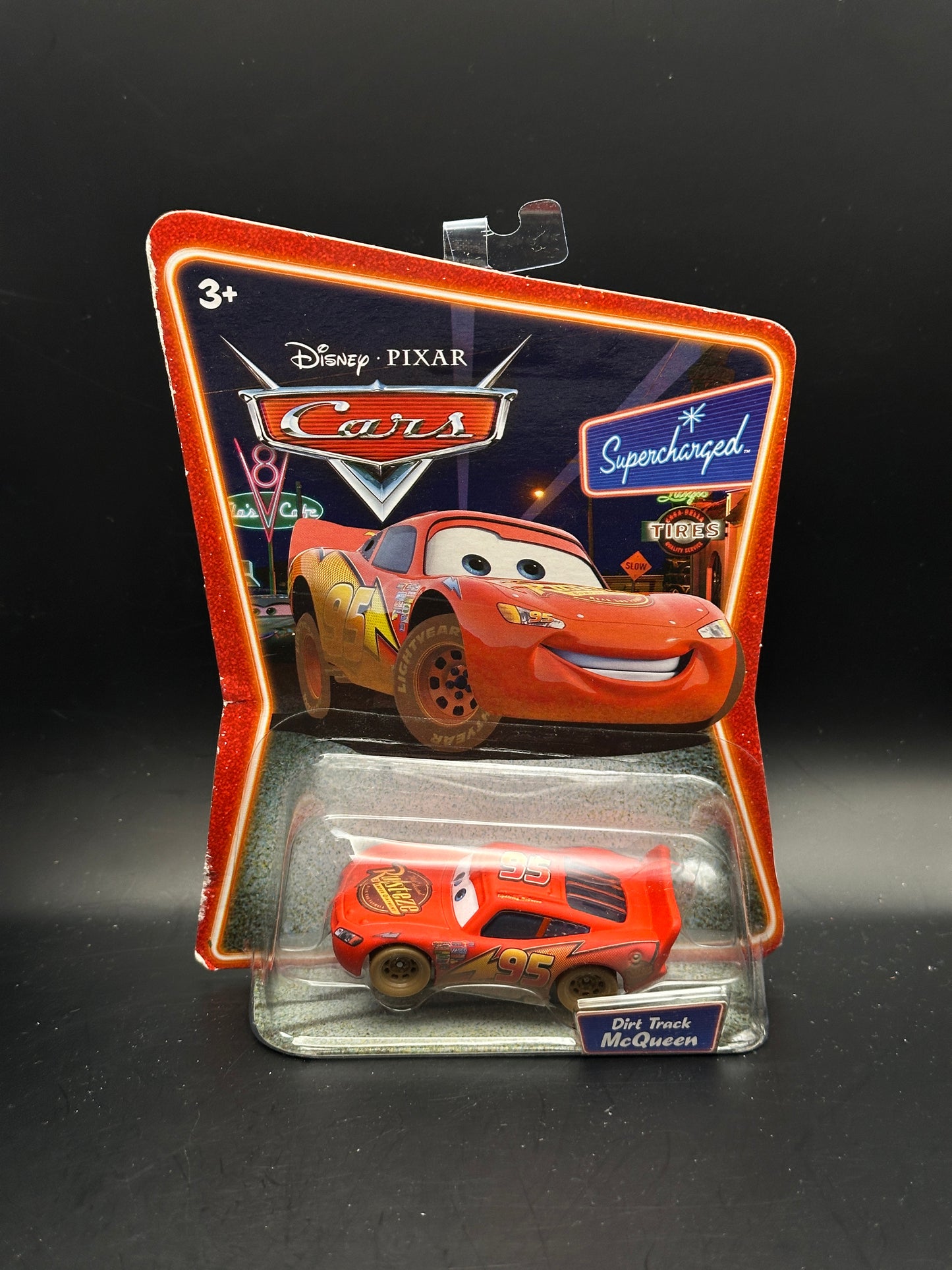 DISNEY PIXAR CARS SUPERCHARGED - DIRT TRACK MCQUEEN - DIECAST