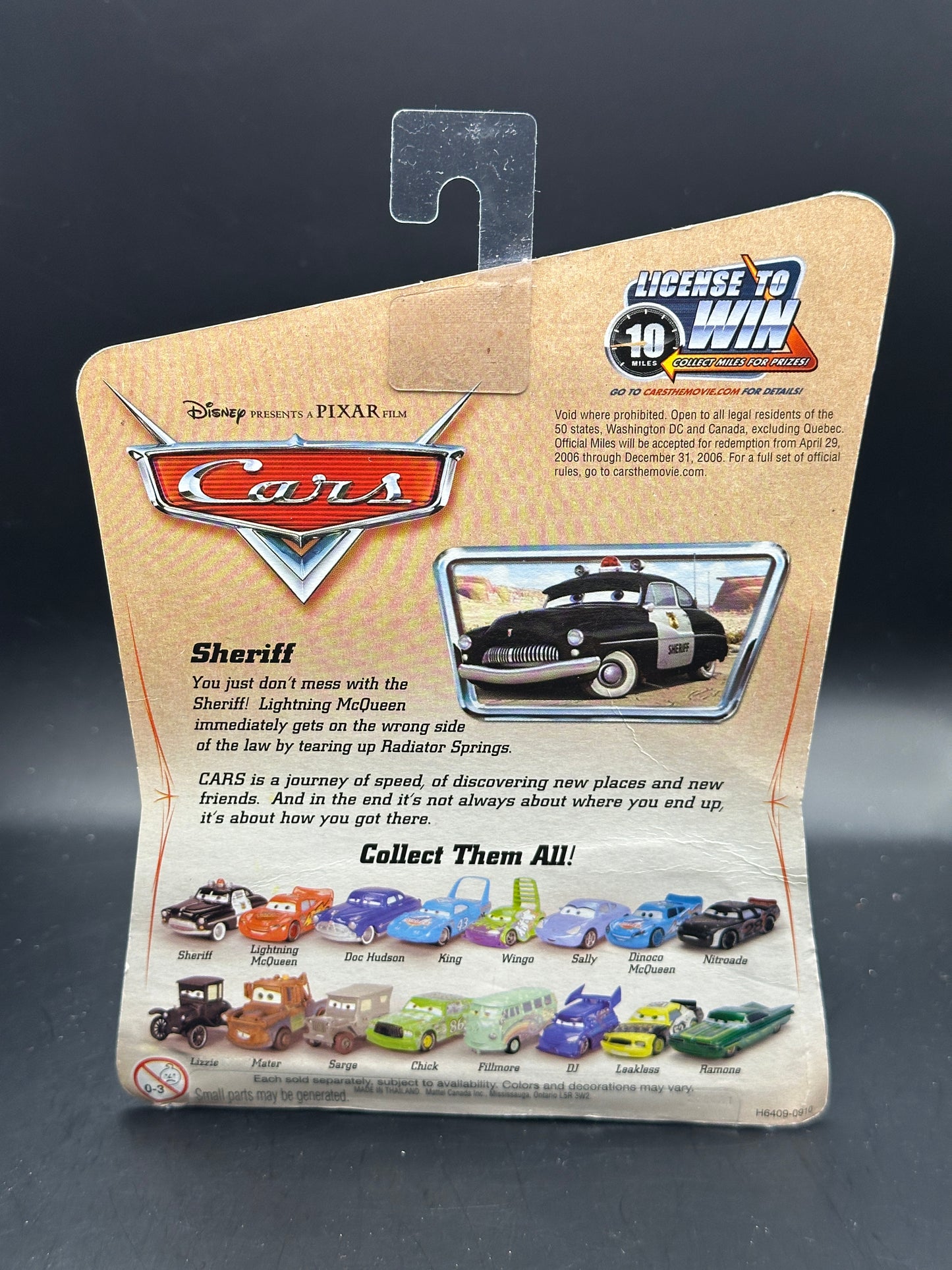 DISNEY PIXAR CARS - SHERIFF (2005) - DIECAST