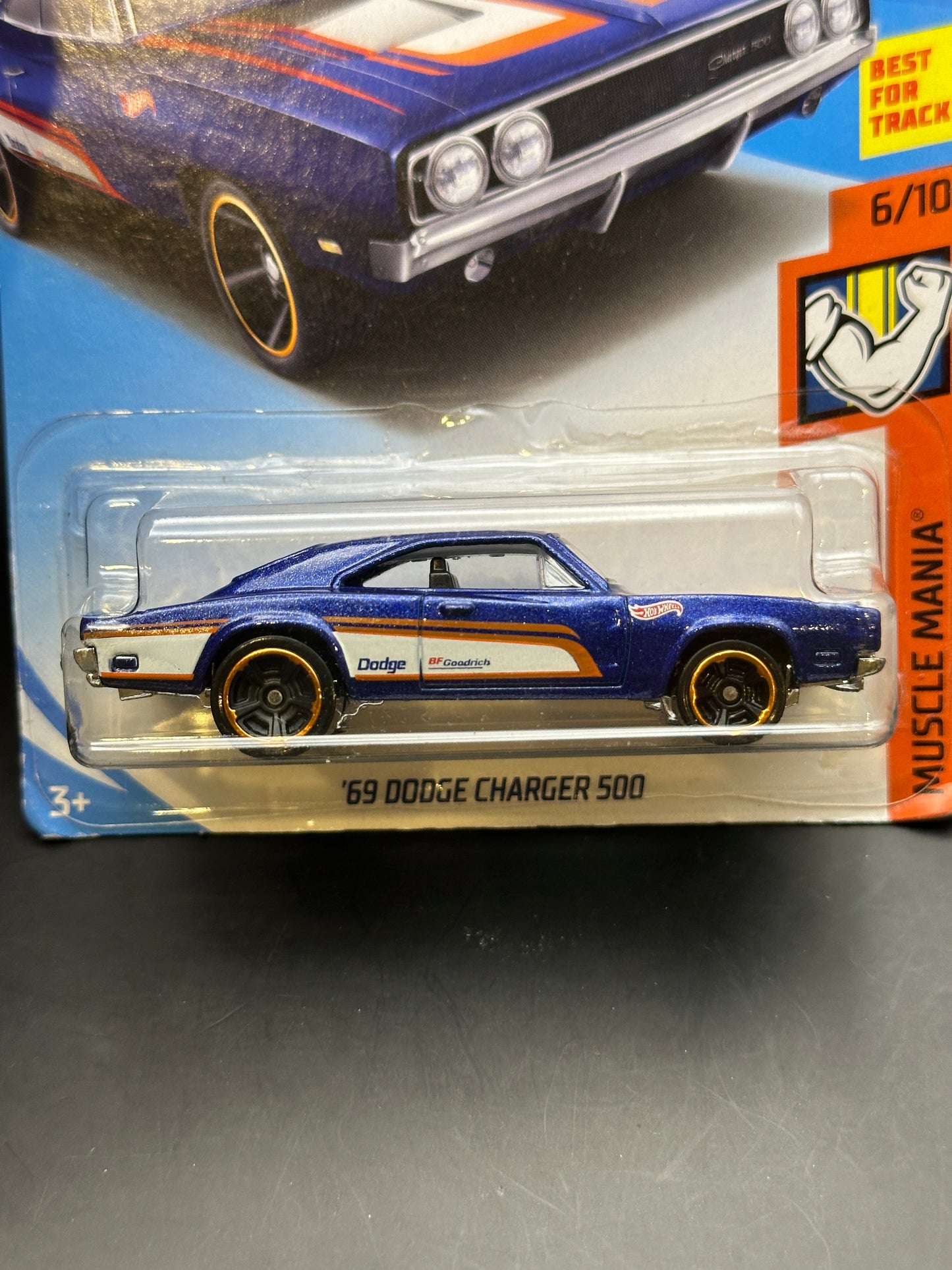 HOT WHEELS - 69 DODGE CHARGER 500 (2018) - HW MUSCLE MANIA 6/10