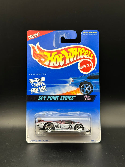 HOT WHEELS - SOL-AIRE CX4 (1997) - HW SPY PRINT SERIES 3/4