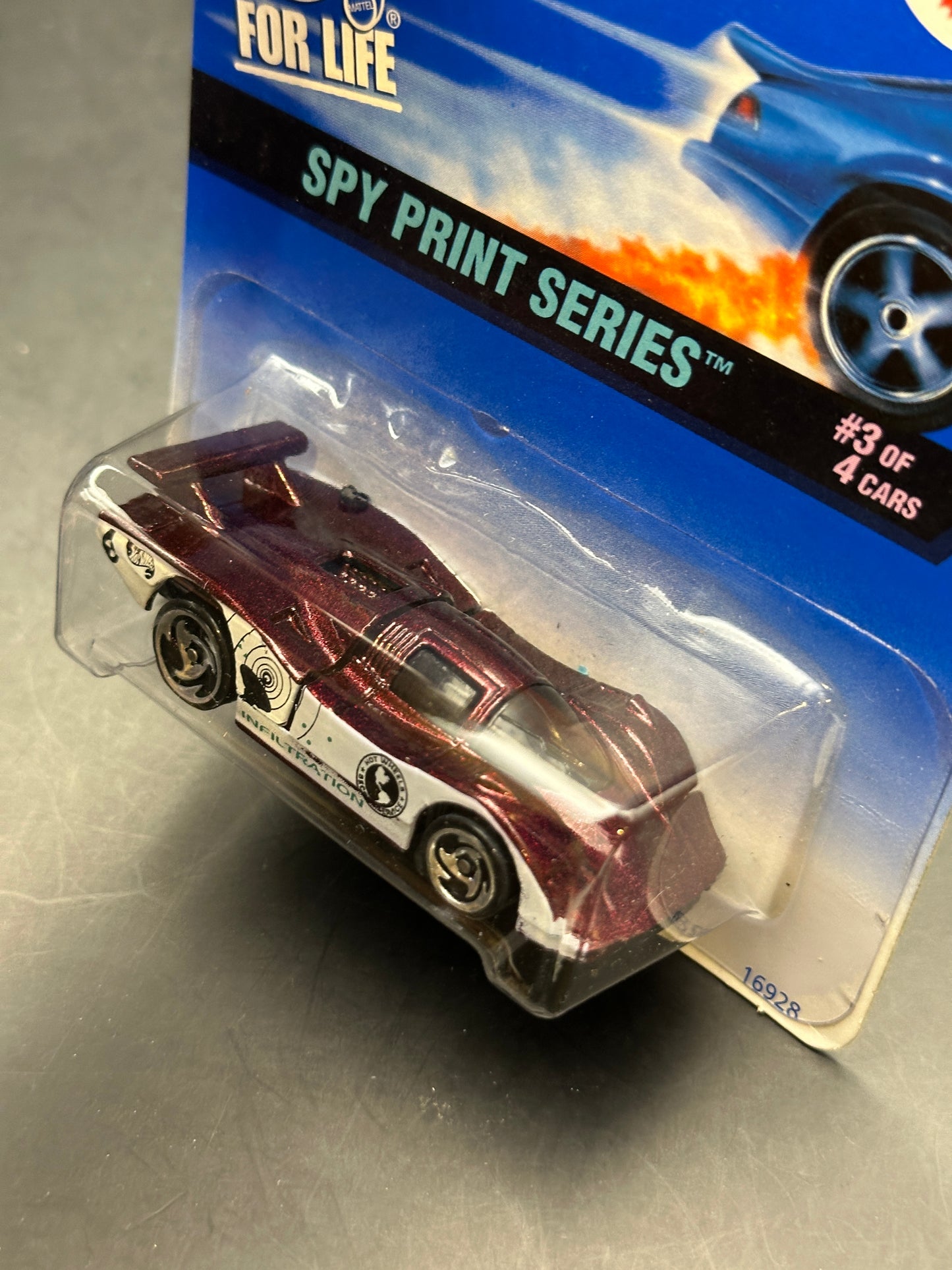 HOT WHEELS - SOL-AIRE CX4 (1997) - HW SPY PRINT SERIES 3/4