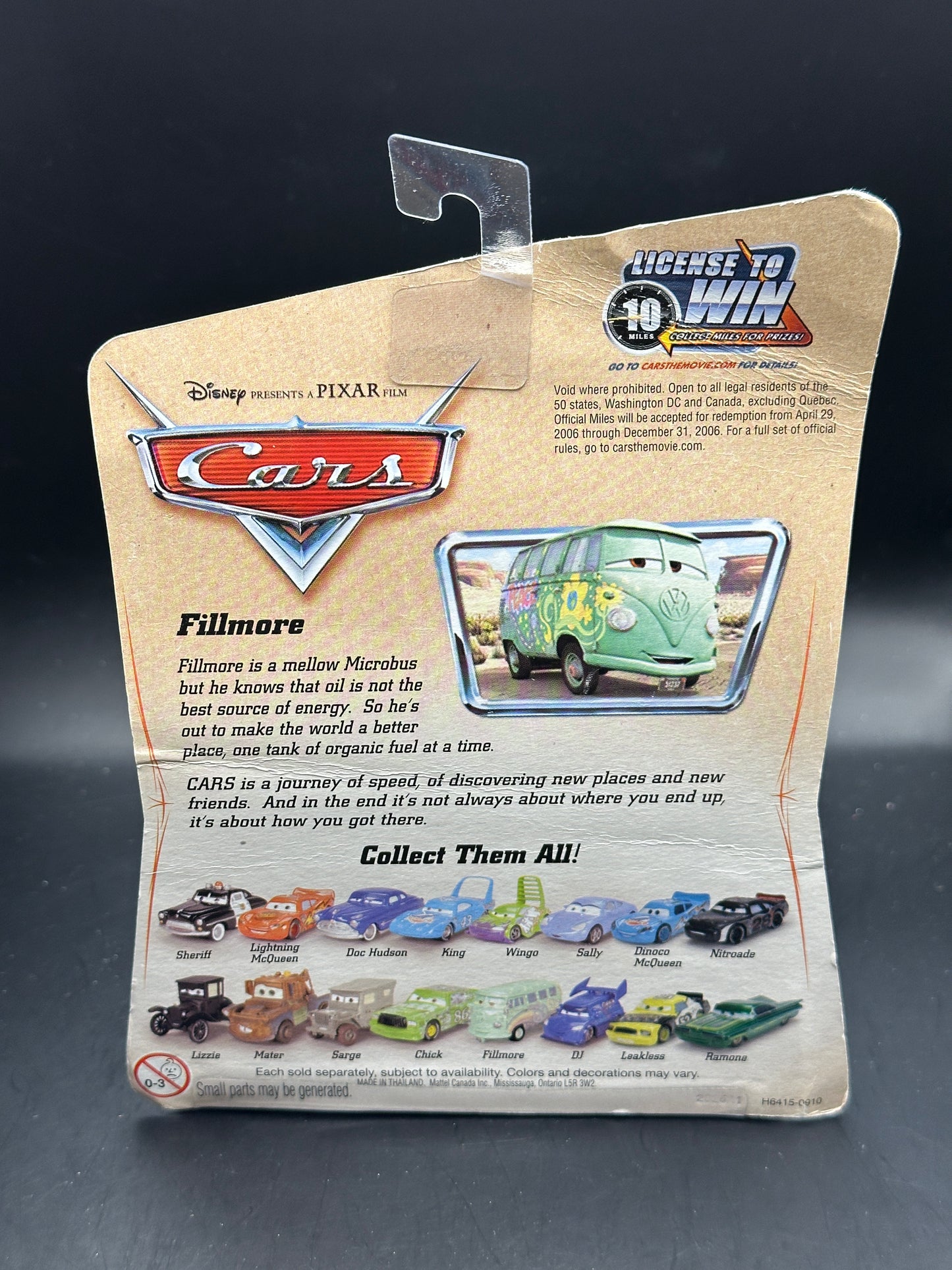 DISNEY PIXAR CARS - FILLMORE (2005) - DIECAST