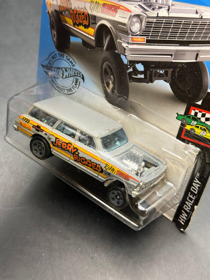 HOT WHEELS - 64 NOVA WAGON GASSER (2019) - HW RACE DAY 4/10