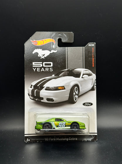 HOT WHEELS - 03 FORD MUSTANG COBRA (2014) MUSTANG 50 YEARS 5/8